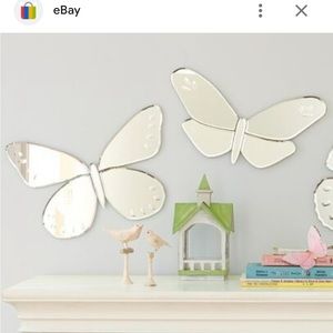 Pottery barn butterfly mirrors